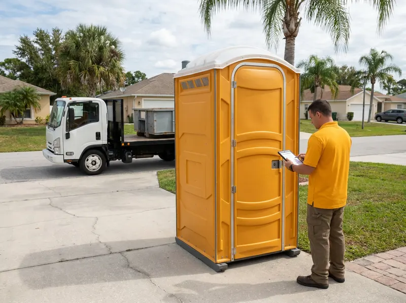 Deluxe Flushing Porta Potty Rental in Palm Bay, FL